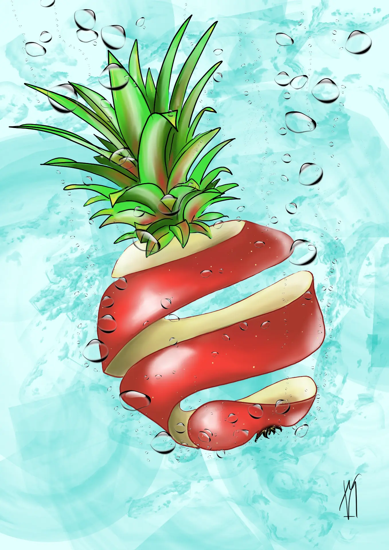 Cuir de pomme & ananas